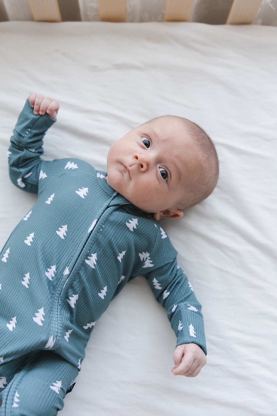 Northern Pine Ribbed Zippy Pajama