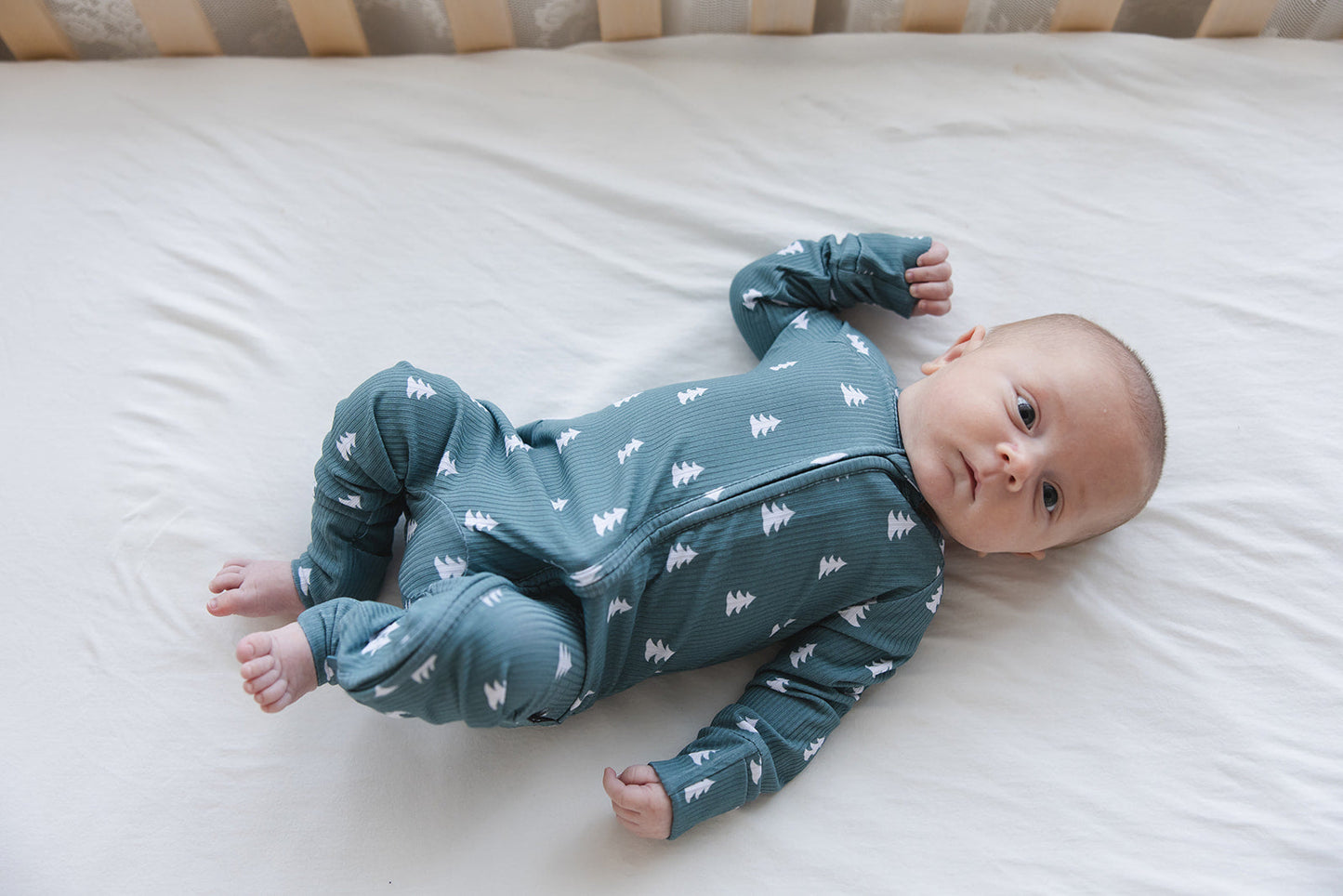 Northern Pine Ribbed Zippy Pajama