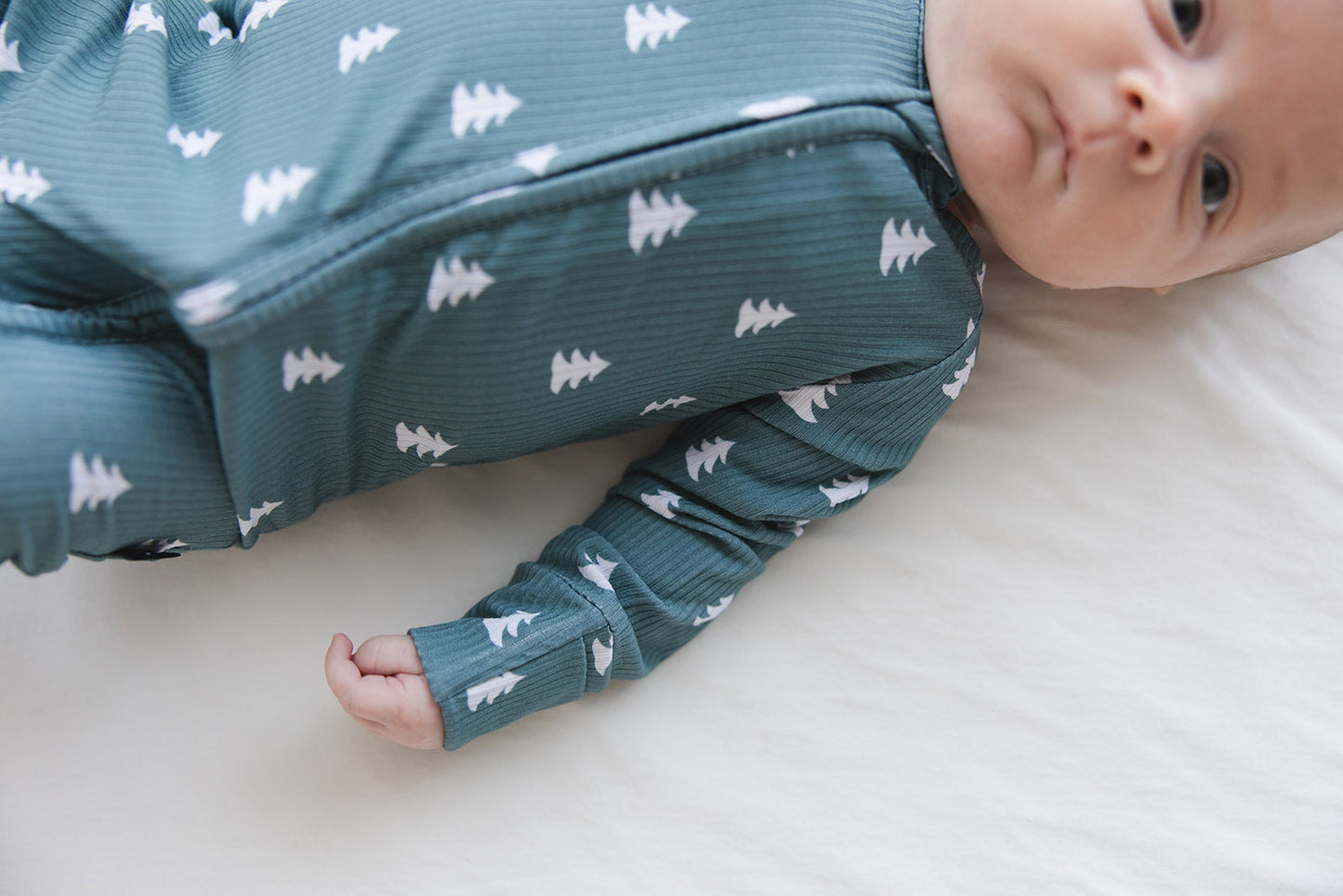 Northern Pine Ribbed Zippy Pajama