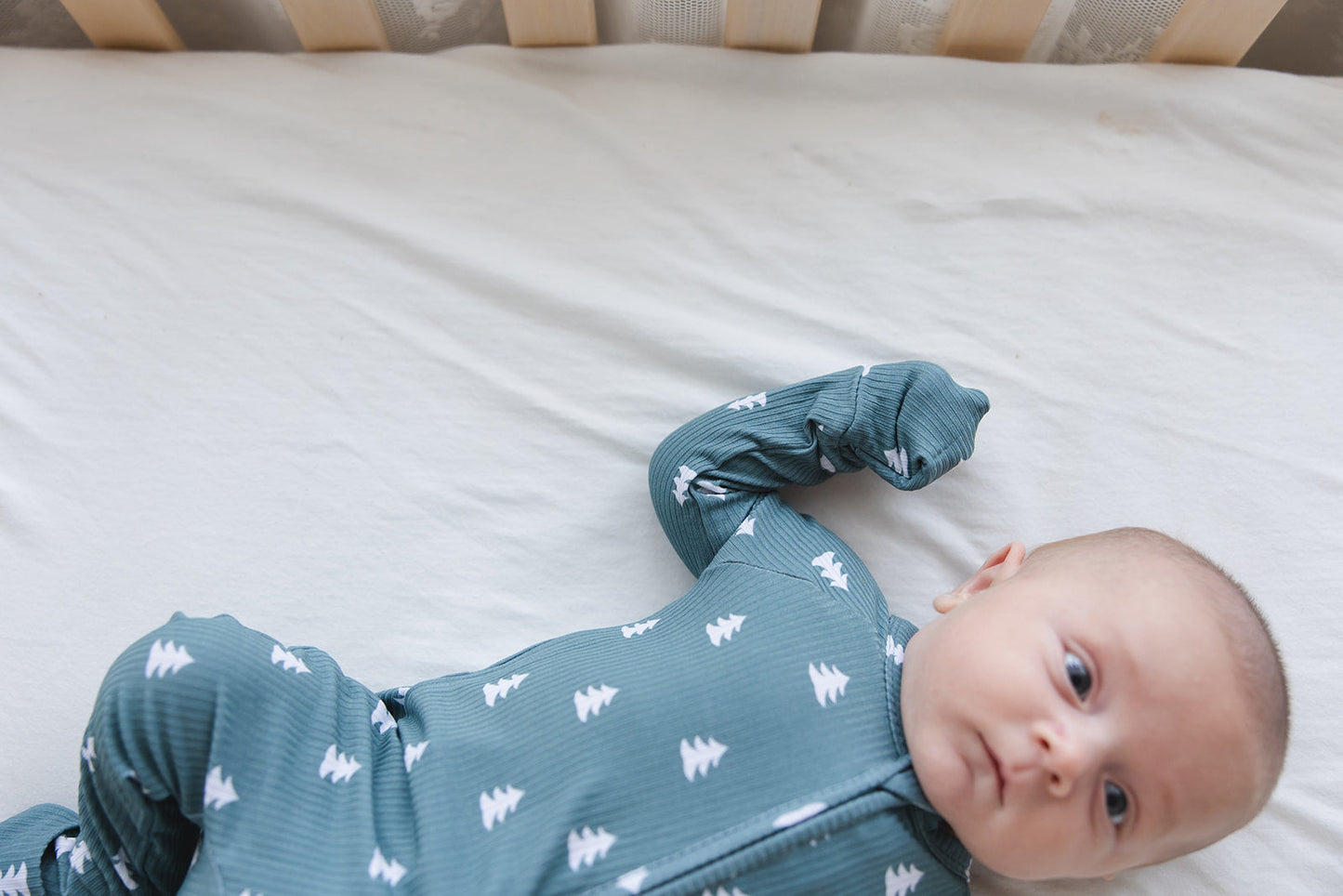 Northern Pine Ribbed Zippy Pajama