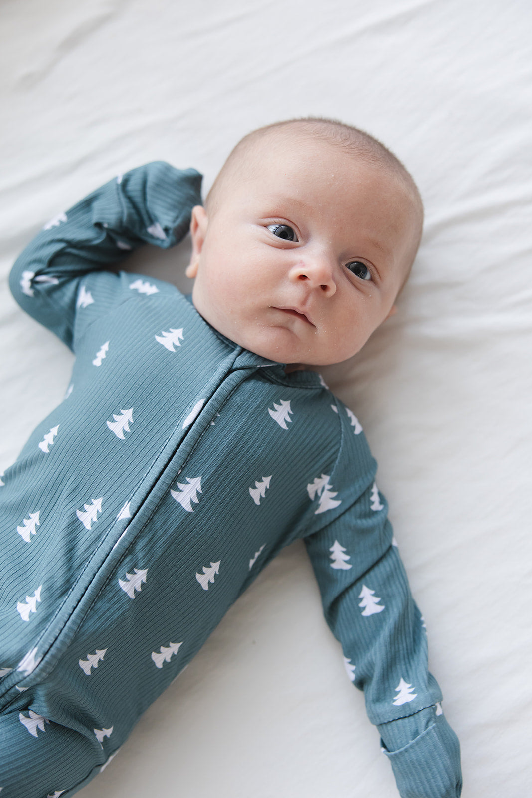Northern Pine Ribbed Zippy Pajama