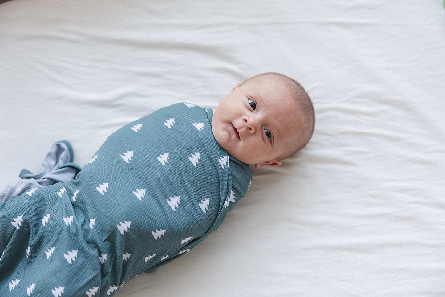 Northern Pine Ribbed Lightweight Blanket