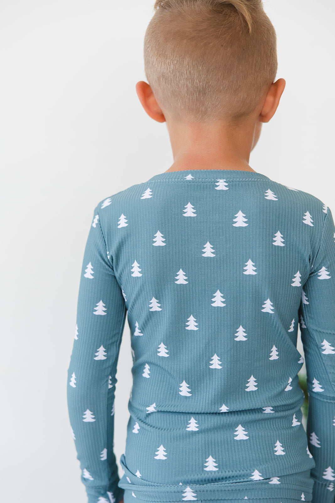 Northern Pine Ribbed 2-Piece Pajama Set