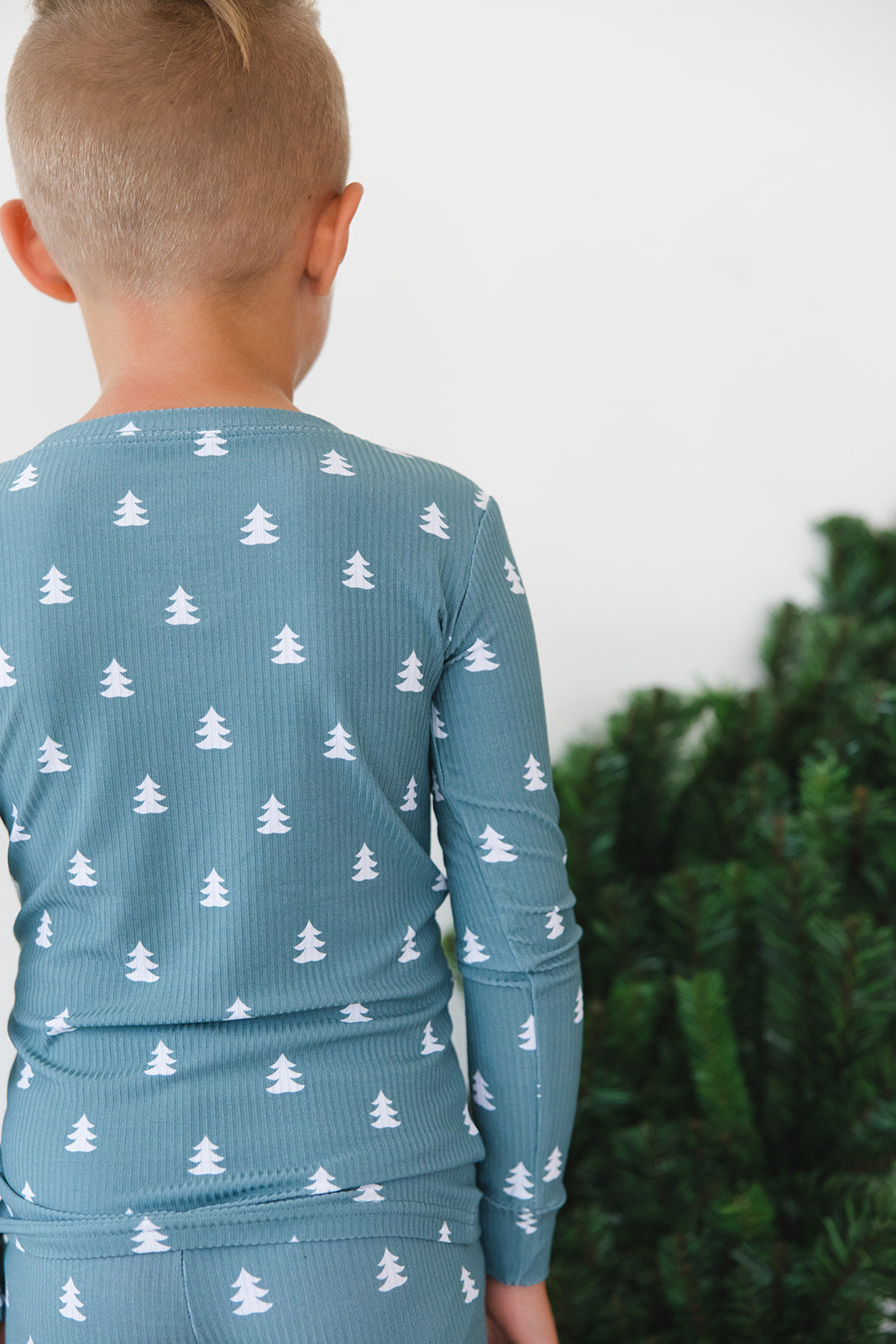 Northern Pine Ribbed 2-Piece Pajama Set