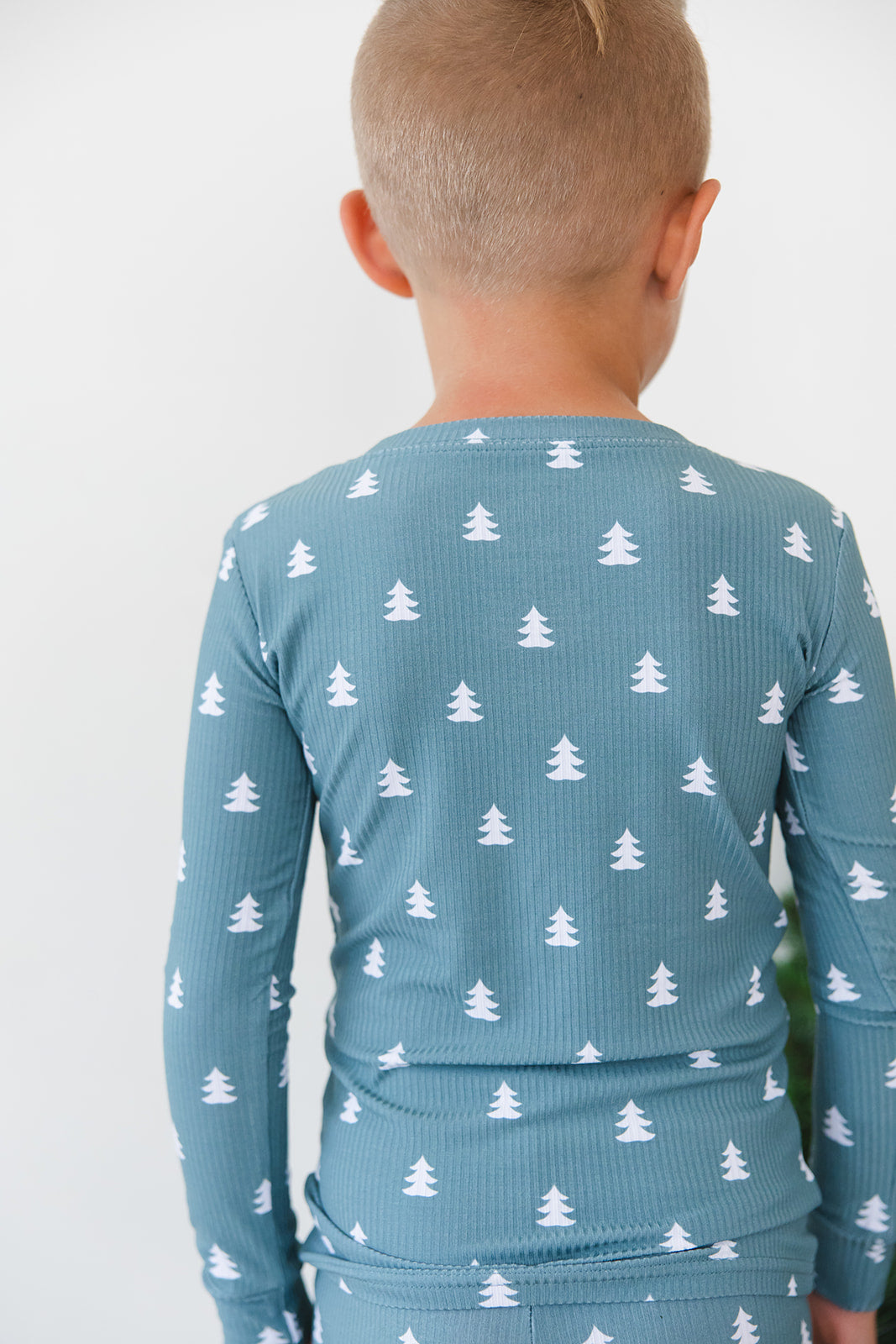 Northern Pine Ribbed 2-Piece Pajama Set