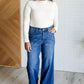 Judy Blue Eliza High Rise Control Top Retro Wide Leg Jeans