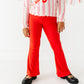 Holly Red | RIBBED FLARES