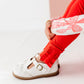 Holly Red | Ribbed SLIM LEGGINGS