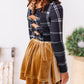 Carmel Velvet | 2-Tiered SKORT