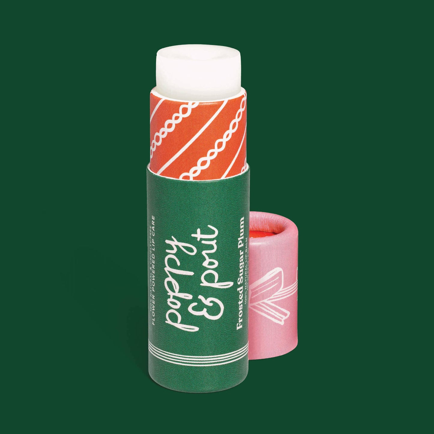 Poppy & Pout Frosted Sugar Plum Lip Balm, Limited Holiday Edition