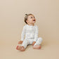 Blue Belle Ribbed Bamboo Zippy Romper