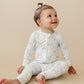 Blue Belle Ribbed Bamboo Zippy Romper