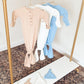 Baby Blue Newborn Knotted Gown & Hat Set