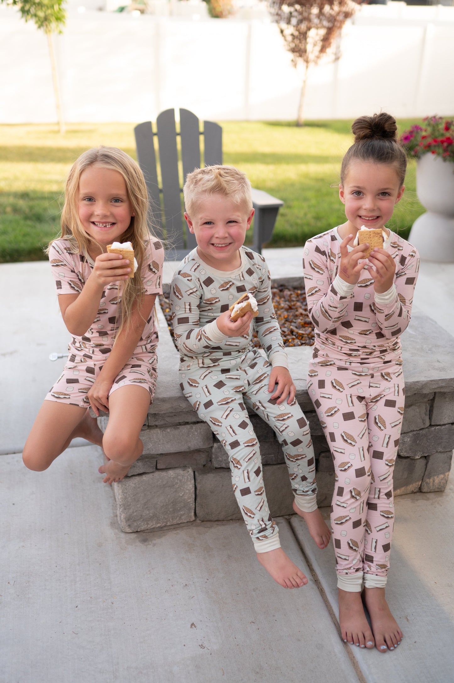 S'more to Love Long Sleeve Pajama - Pink