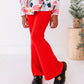 Holly Red | RIBBED FLARES