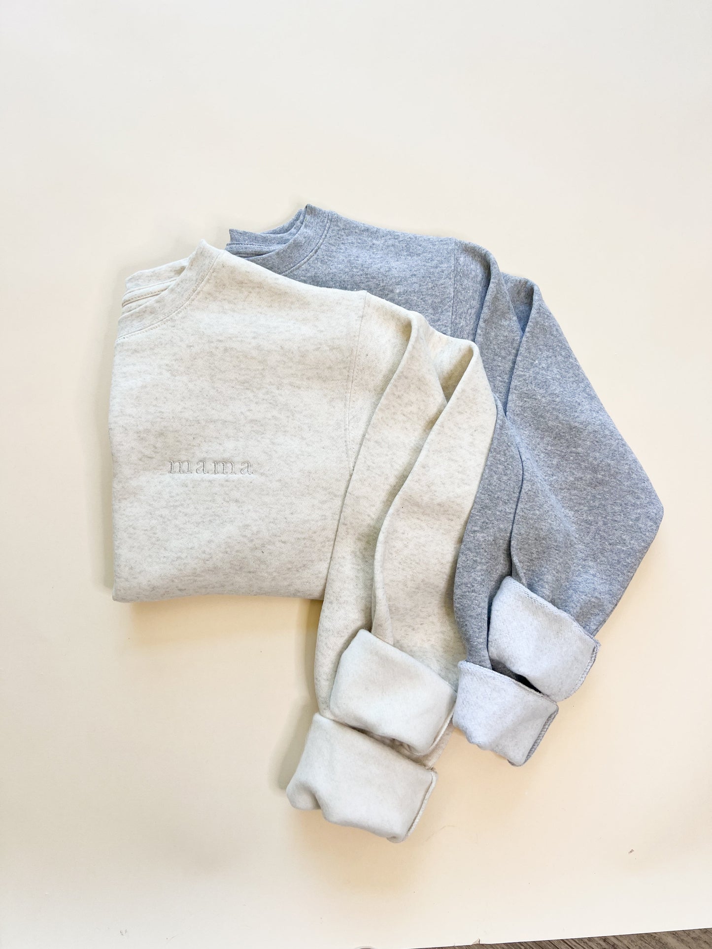 Mama Embroidered Classic Sweatshirt - Left Chest Design