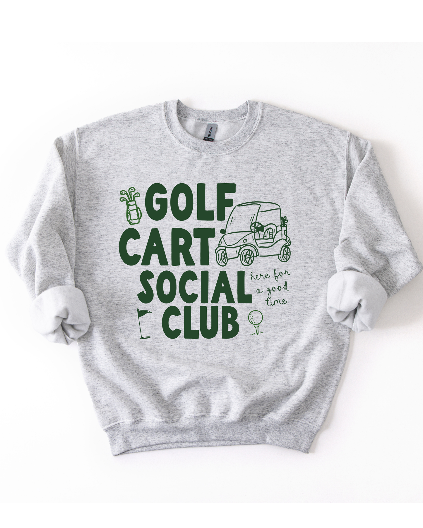 Golf Cart Social Club Sweatshirt- 4 Colors
