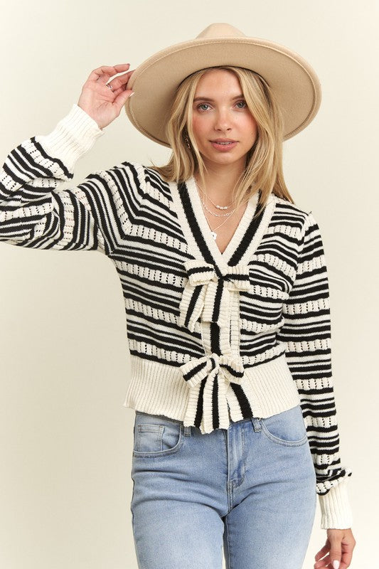 Very Demure Striped Sweater