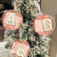 Chenille Letter Ornament With Coordinating Initial Necklace