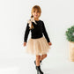 Black Velvet | Bow Back Long Sleeve Top