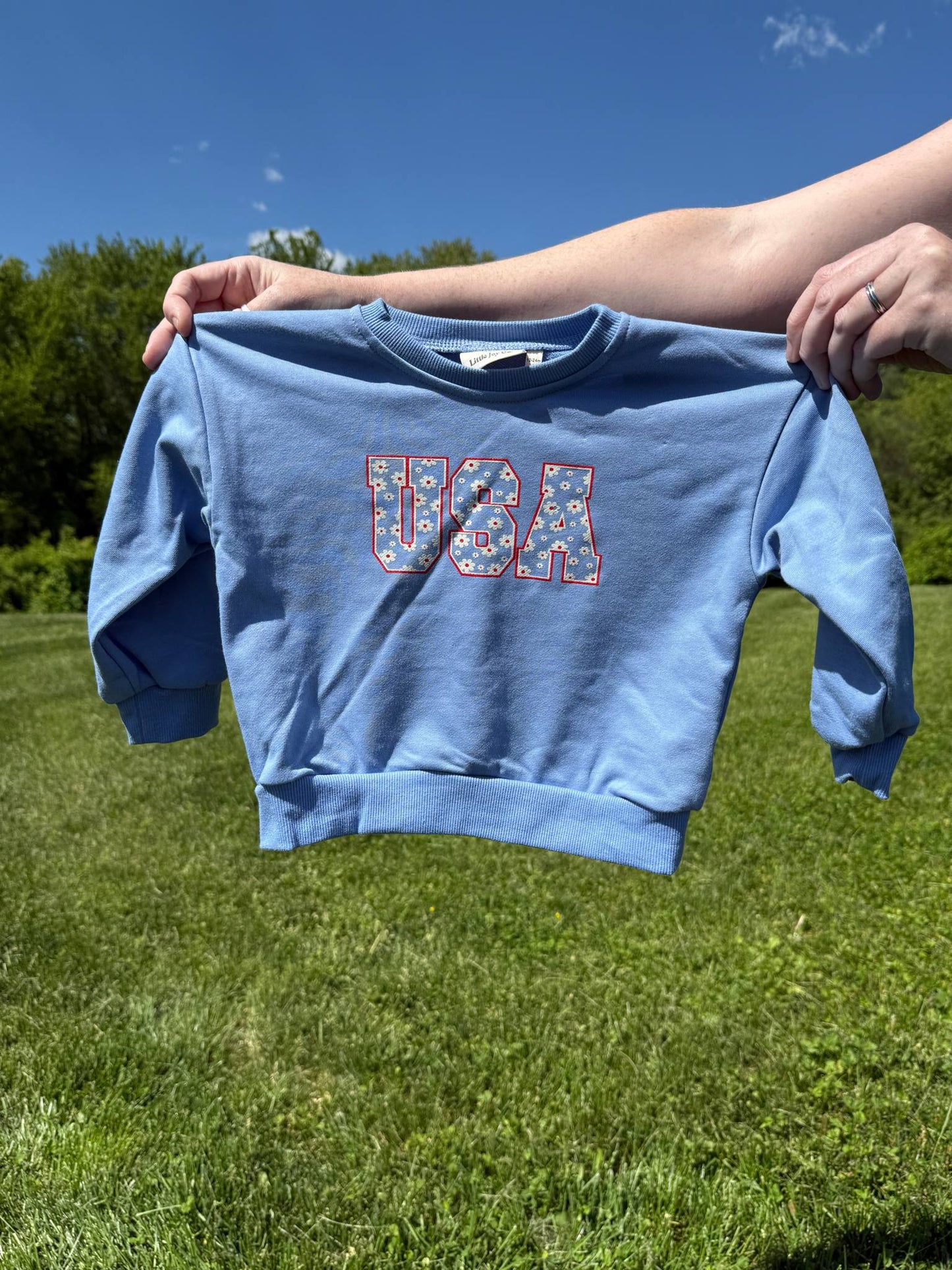 USA Daisy Crewneck Sweatshirt