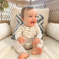 Black Stripes Baby Outfit Set with Hat/Headband Option (Newborn - 12 months)