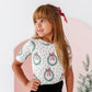 Girly Wreath Scoop Back Tee