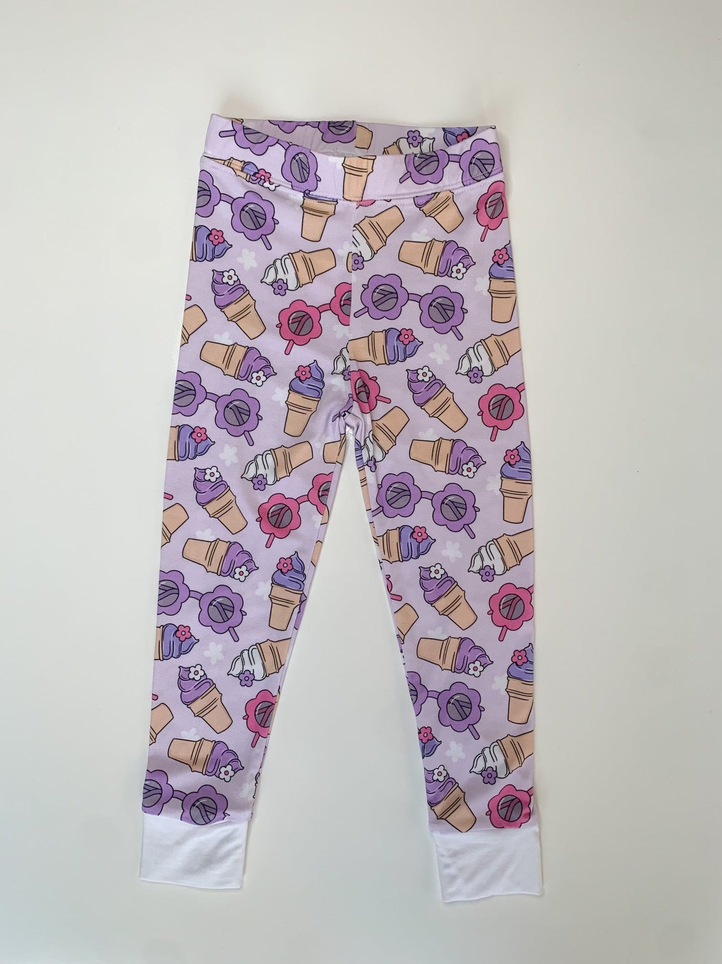 Sweet Swirl Ice Cream 2-Piece Pajama Set