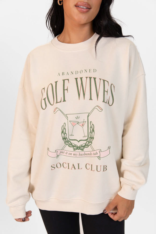 Golf Wives Cream Graphic Sweatshirt