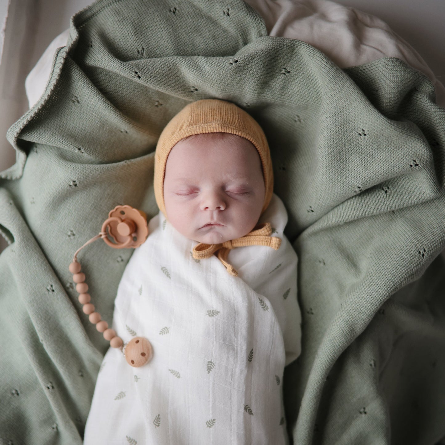 Organic Cotton Muslin Swaddle Blanket- Multiple Color Options