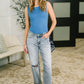 Alex Mid Rise Boyfriend Jean with Bandana Loop