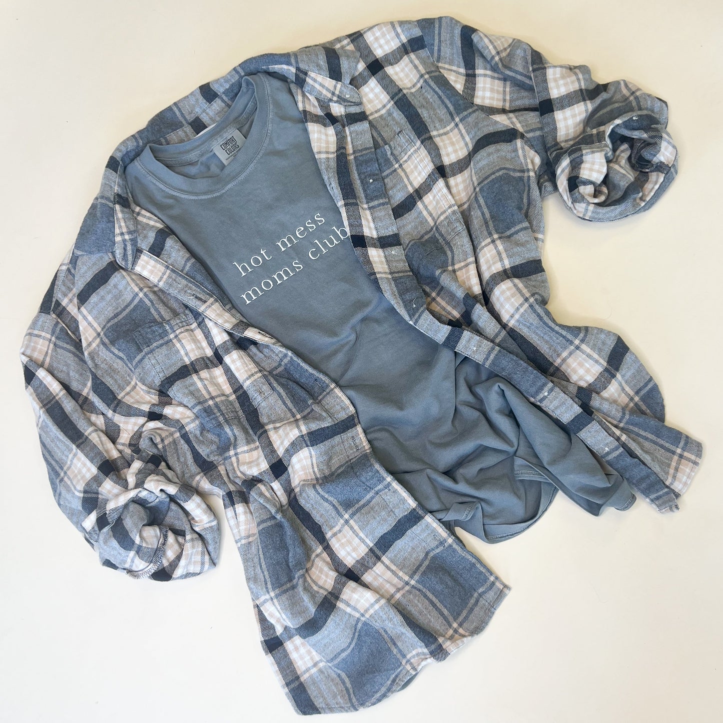 Hot Mess Moms Club Embroidered Tee