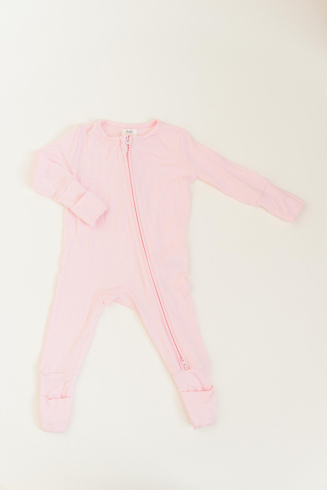 Baby Pink Bamboo Convertible Jumpsuit (0-3 Months)