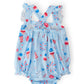 Baby You're a Firework Ruffle Cross Back Romper