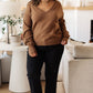 Back to Life V-Neck Sweater in Mocha