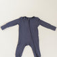 Navy Blue Bamboo Convertible Jumpsuit (0-3 Months)