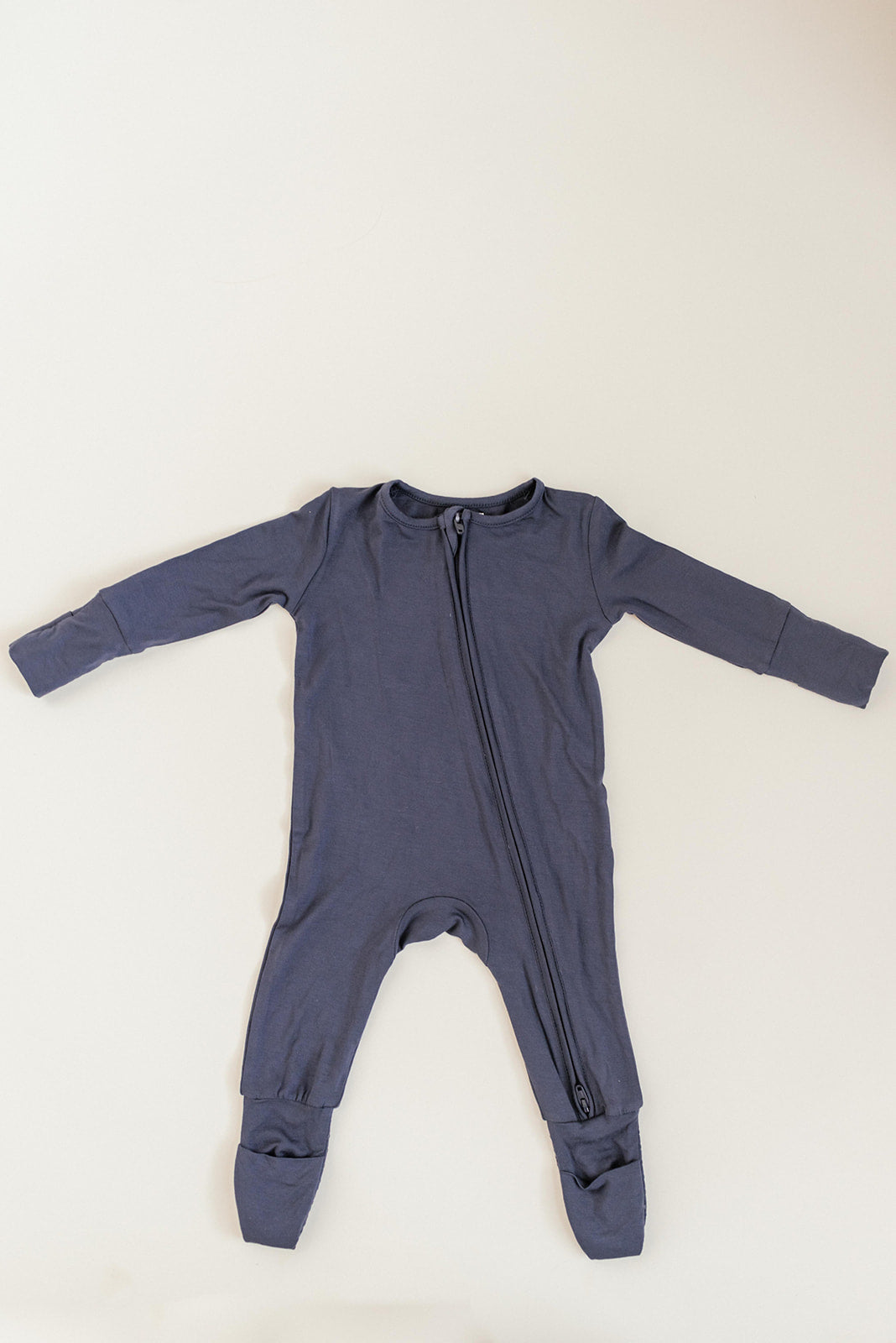 Navy Blue Bamboo Convertible Jumpsuit (0-3 Months)
