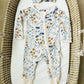 Fall Floral Baby Bamboo Pajamas- Multiple Style Options