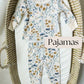 Fall Floral Baby Bamboo Pajamas- Multiple Style Options