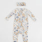 Fall Floral Baby Bamboo Pajamas- Multiple Style Options