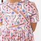 Batter Up Short Sleeve Pocket Twirl Dress