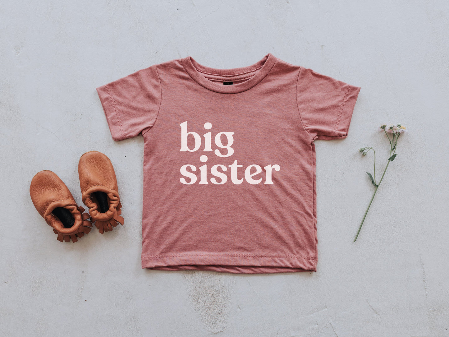 Big Sister Modern Baby and Kids Tee- 2 Colors