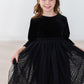 Black Velvet Tutu Dress