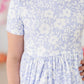 Blossom Bliss Short Sleeve Pocket Twirl Dress