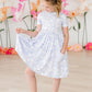 Blossom Bliss Short Sleeve Pocket Twirl Dress