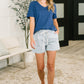 Boardwalk Talks Drawstring Shorts Light Blue