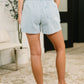 Boardwalk Talks Drawstring Shorts Light Blue