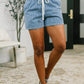 Boardwalk Talks Drawstring Shorts in Dark Blue