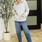 Bonbon Delight Half Zip Pullover in Grey