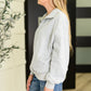 Bonbon Delight Half Zip Pullover in Grey
